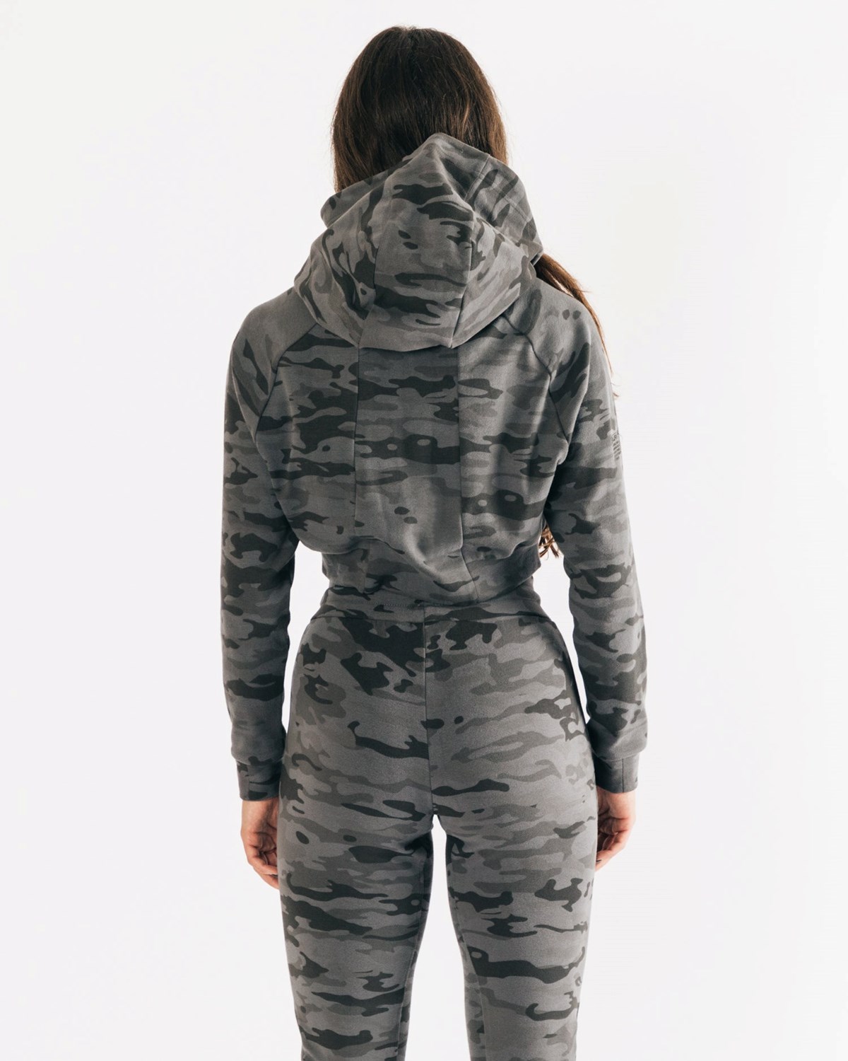 Alphalete Relaxed Single-Brushed Pullover Hoodie Camo | RBZNE7625