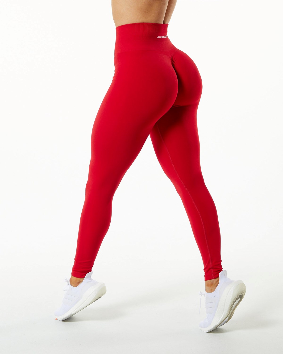 Alphalete Seamless Scrunch Legging Rød | IGTZQ3274