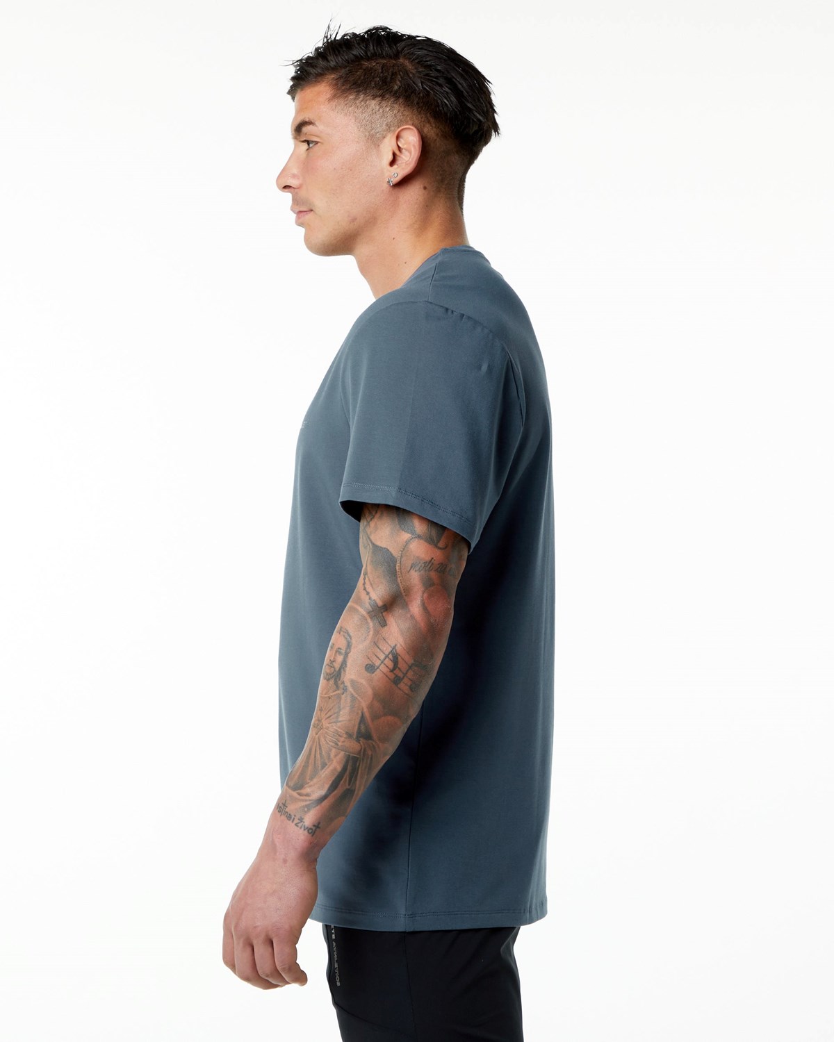 Alphalete Set-In Sleeve Tee Blå | GLVWM1653