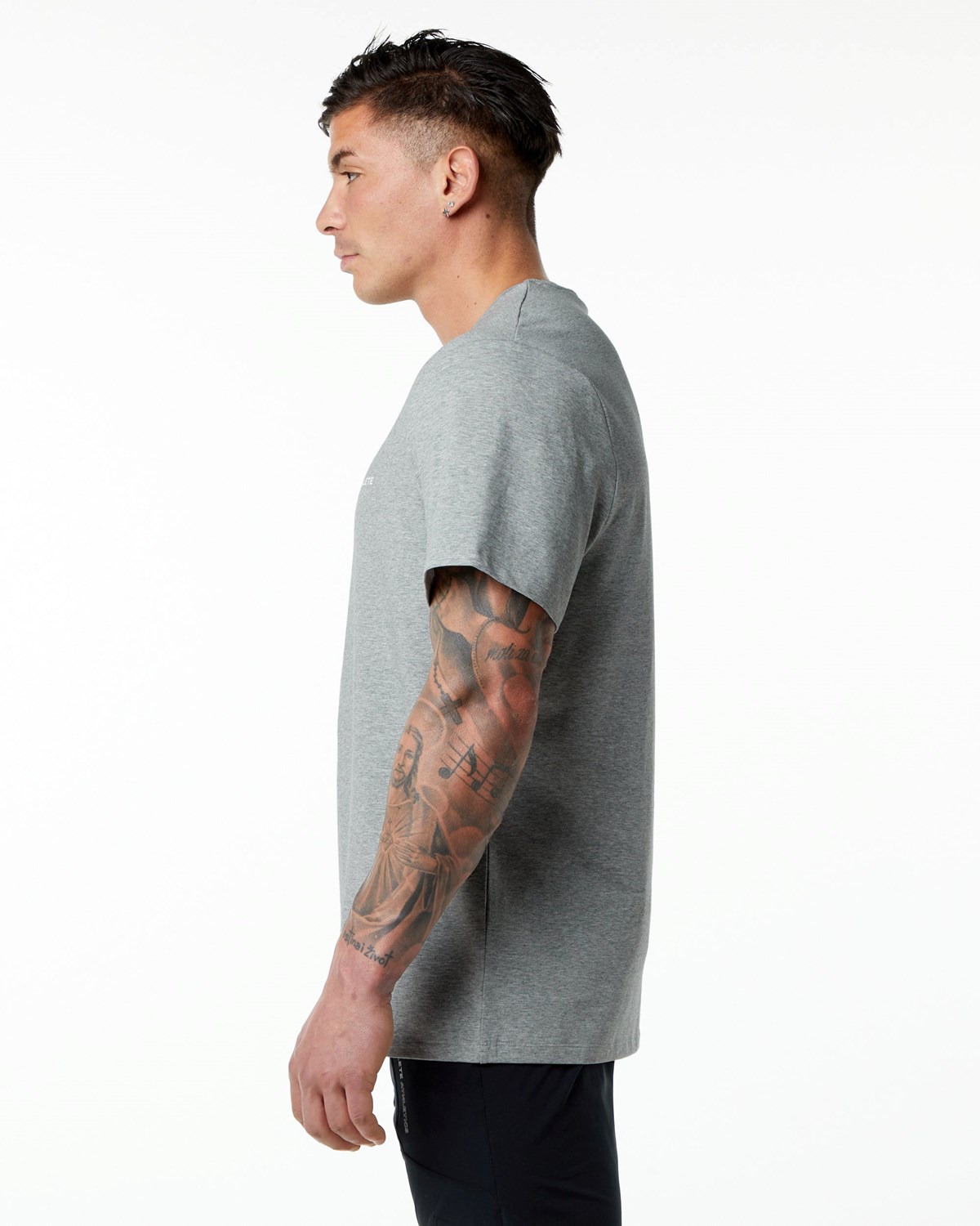 Alphalete Set-In Sleeve Tee Grå | ELCGA8364