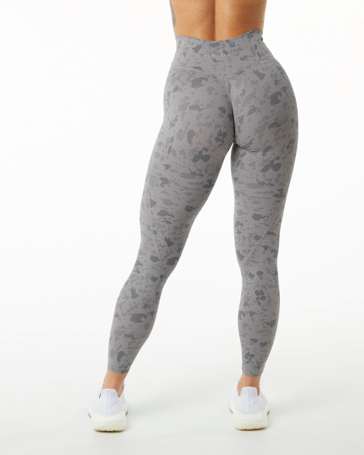 Alphalete Single Brushed Cross-Wrapped Legging Grå | CYBIF4983