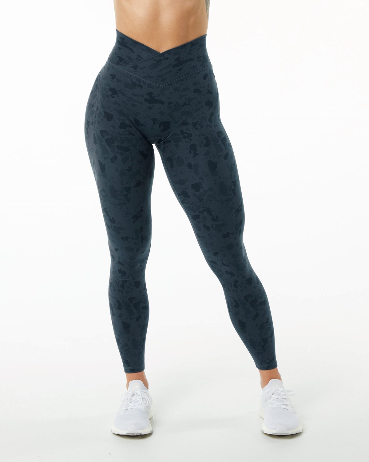 Alphalete Single Brushed Cross-Wrapped Legging Blå | OEZFW5690