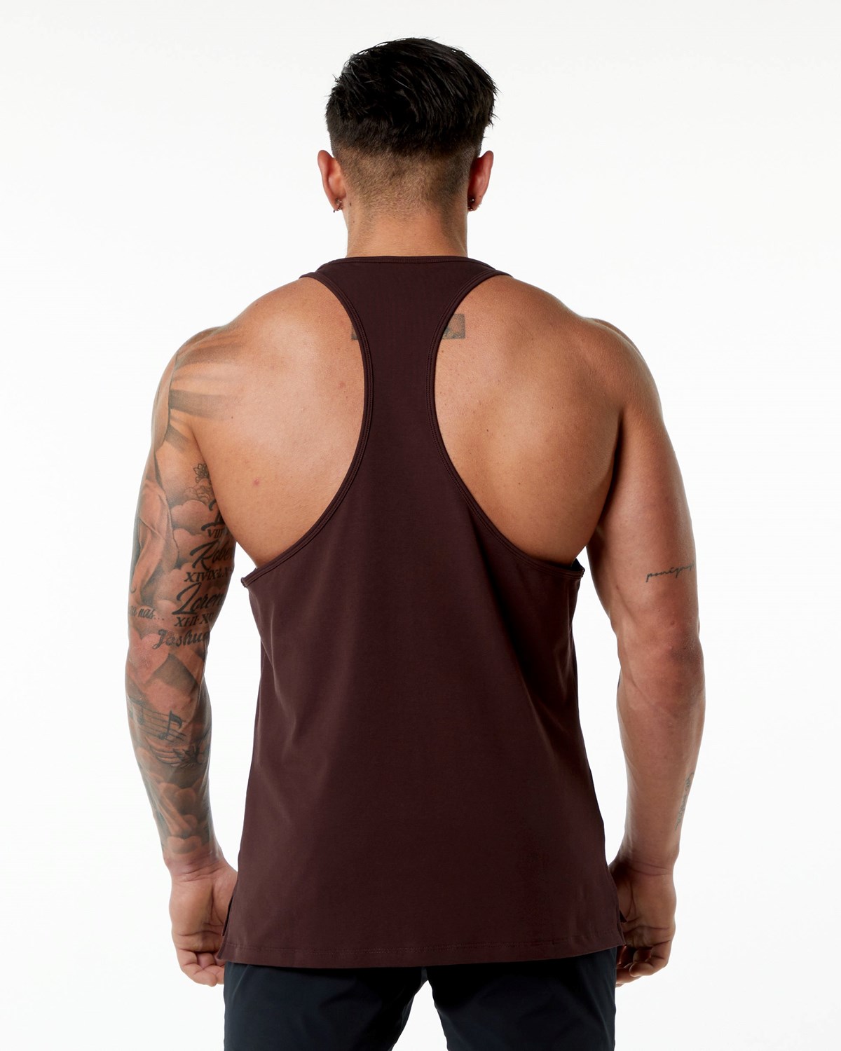 Alphalete Stepped Hem Stringer Bordeaux | JDLGU8265