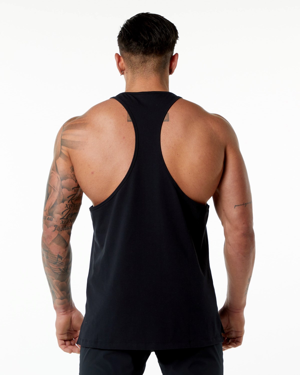 Alphalete Stepped Hem Stringer Sort | UMWCV3279