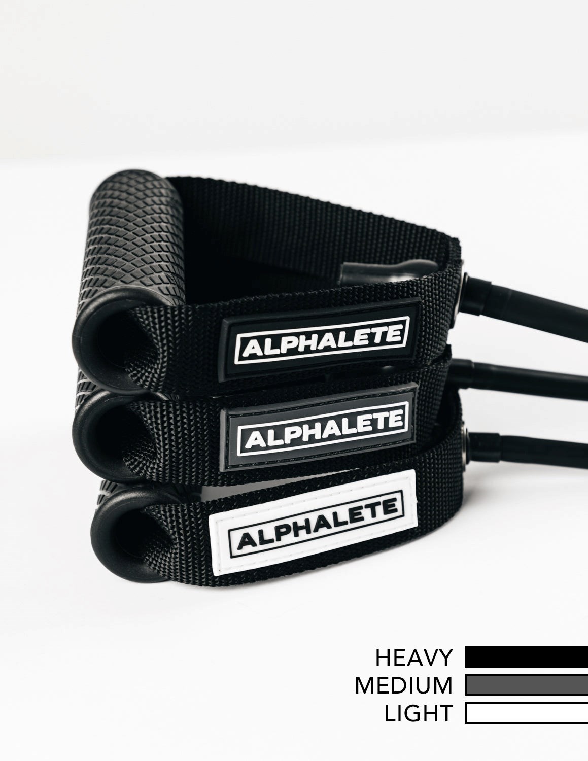 Alphalete Trænings X Alphalete Soft Touch Tube Band Sort | AKMQL4398