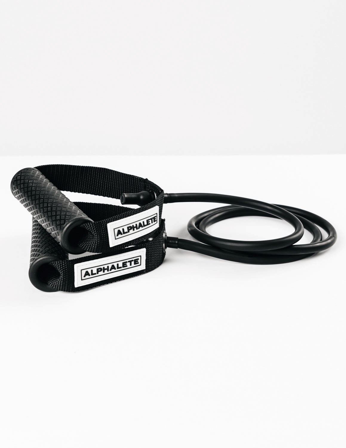 Alphalete Trænings X Alphalete Soft Touch Tube Band Sort | AKMQL4398