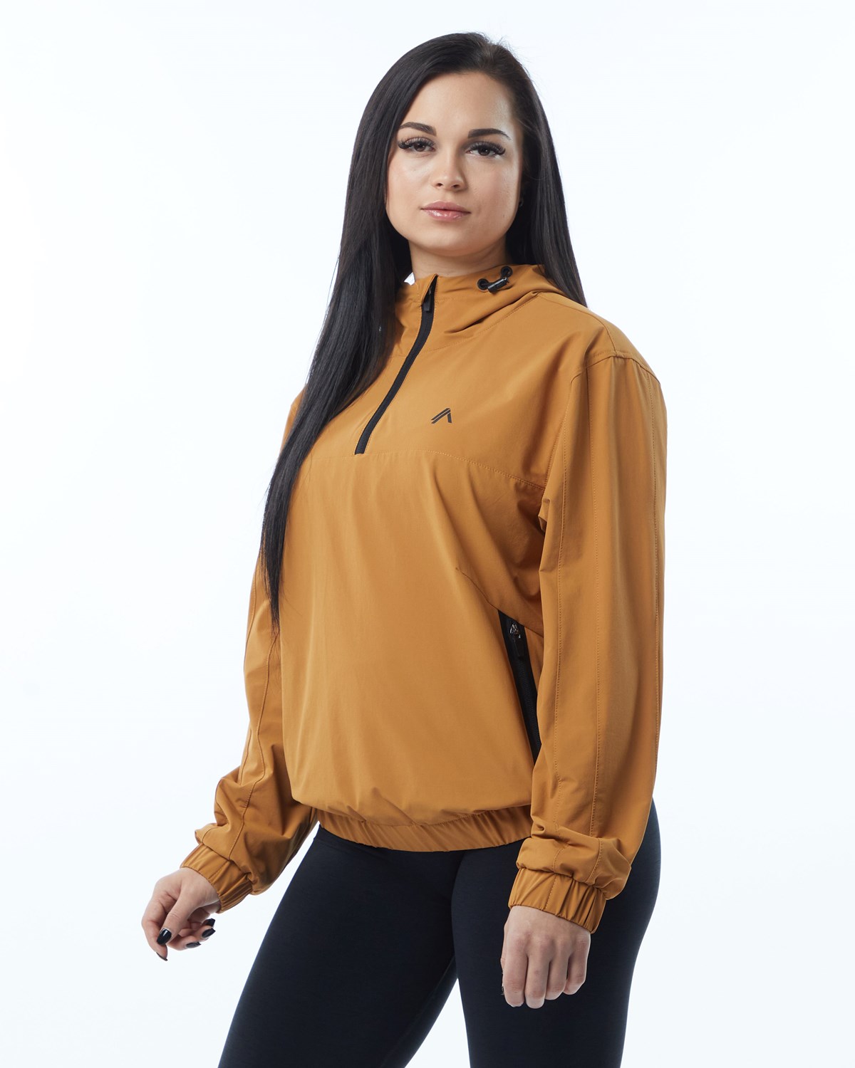 Alphalete Woven Performance Jacket Chestnut | ZLDSF7024