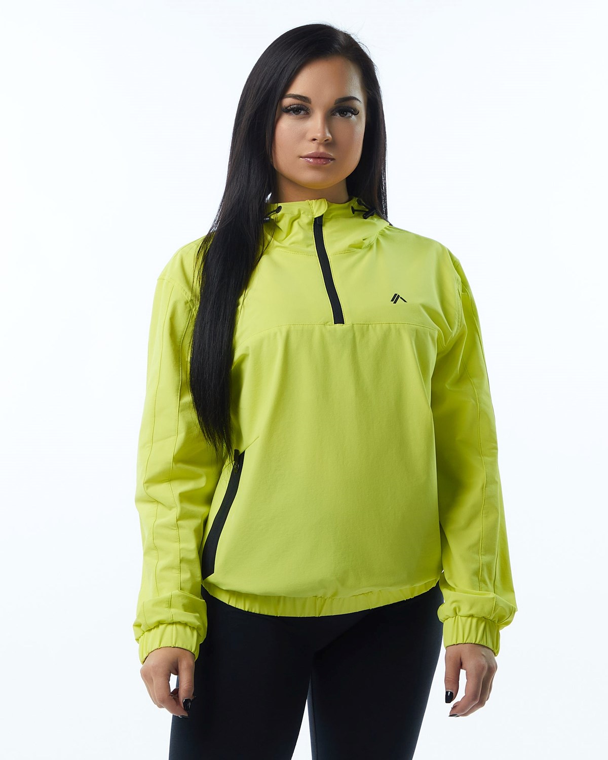 Alphalete Woven Performance Jacket Citrus Slice | UNTOJ9861