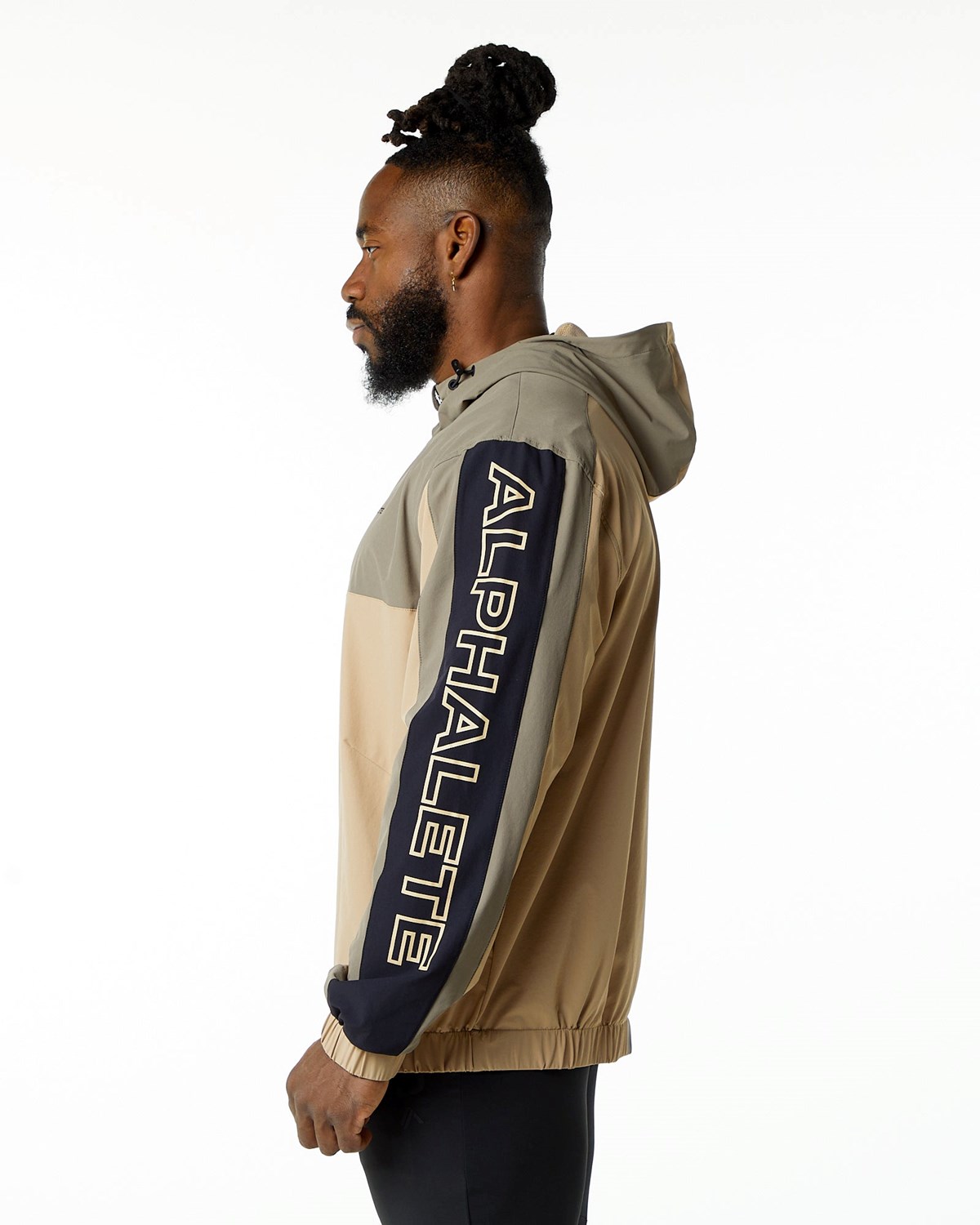 Alphalete Woven Performance Jacket Desert Safari | GZQTA9013