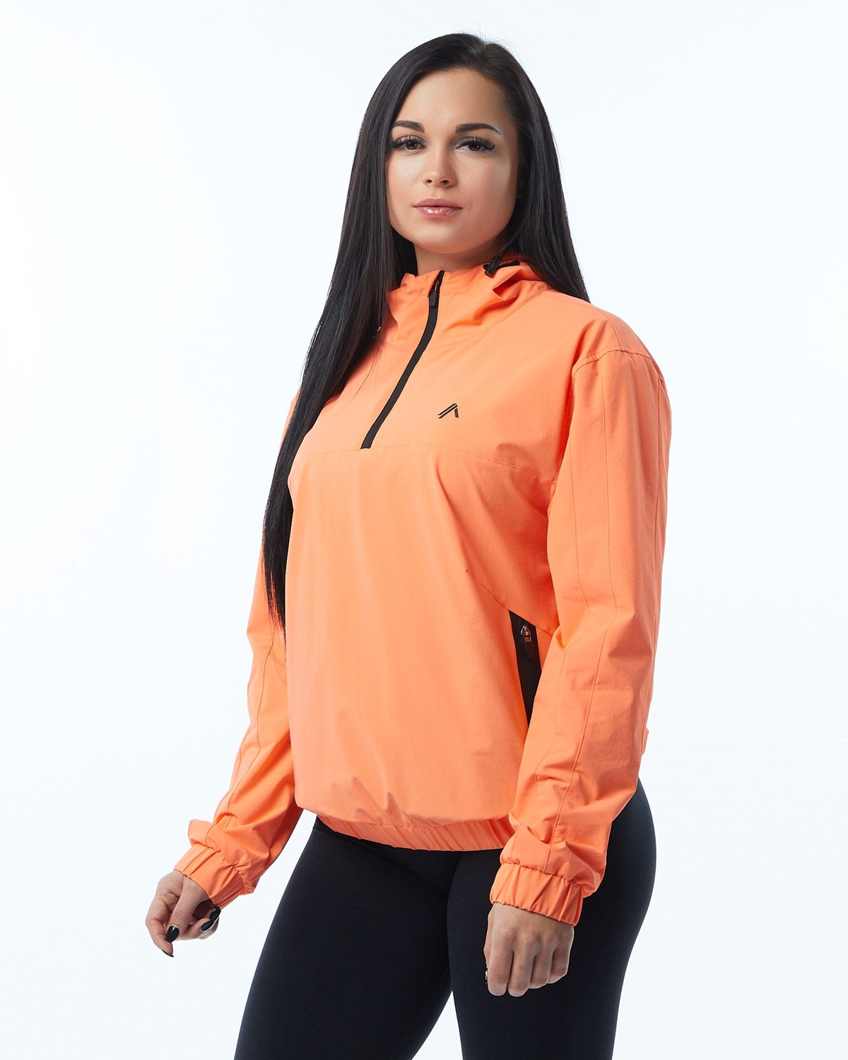 Alphalete Woven Performance Jacket Electric Peach | LDJWG9302