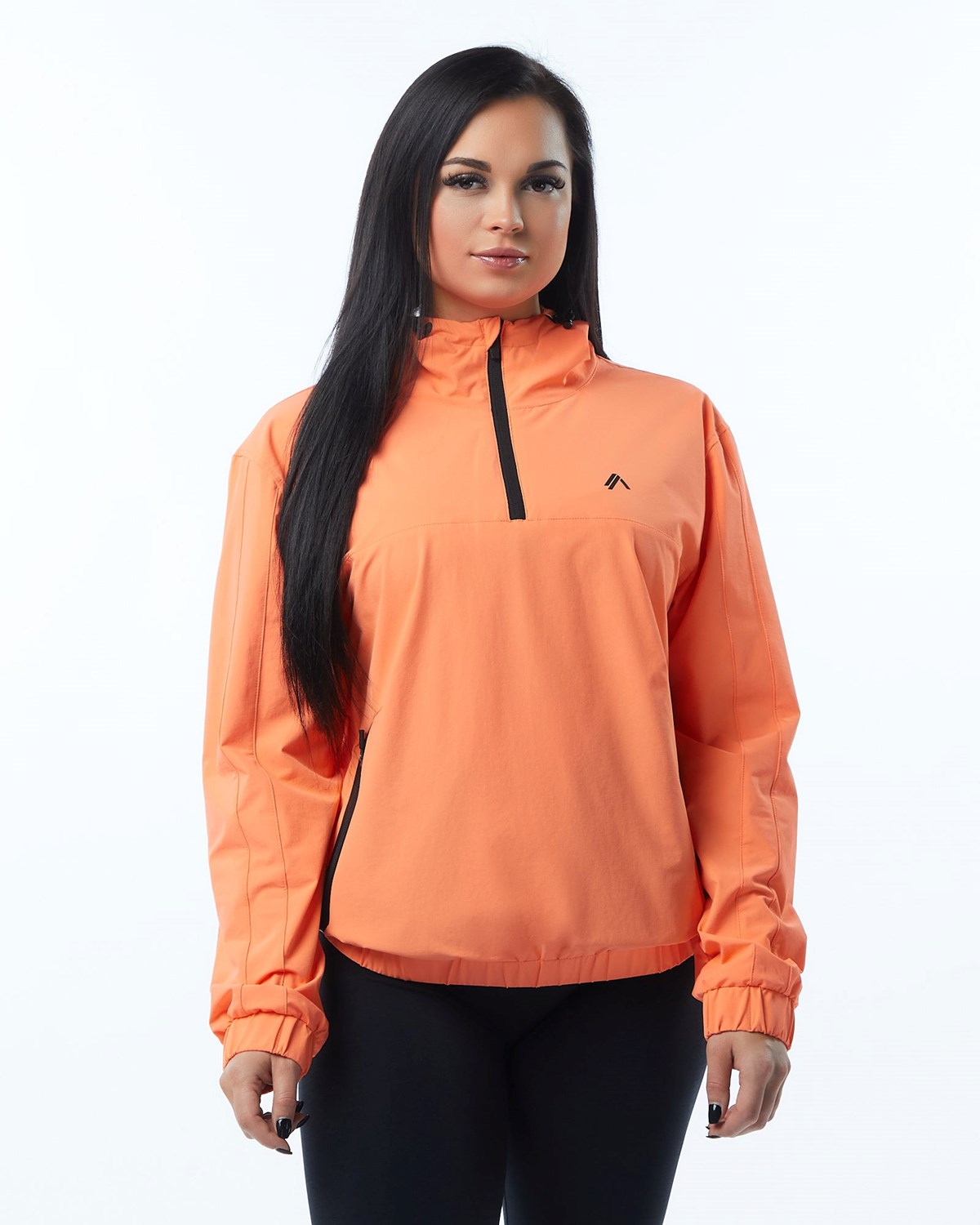 Alphalete Woven Performance Jacket Electric Peach | LDJWG9302