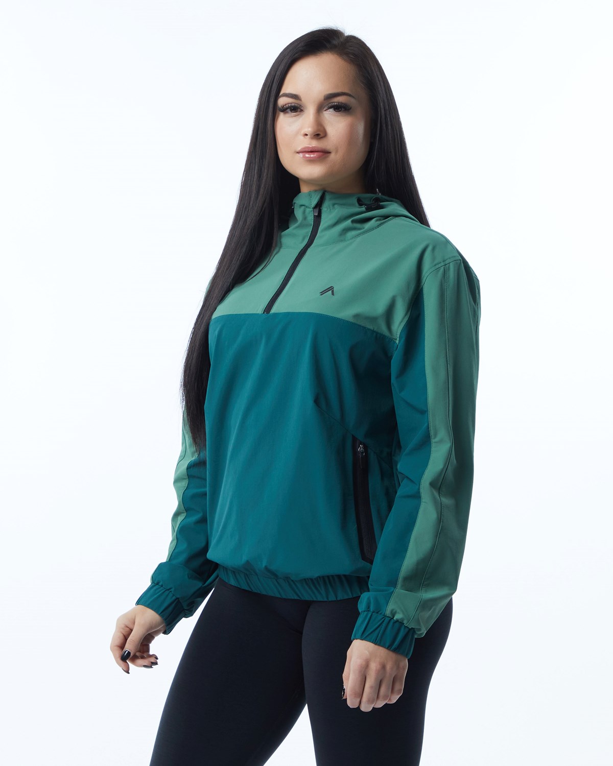 Alphalete Woven Performance Jacket Grøn | IMNTR1826