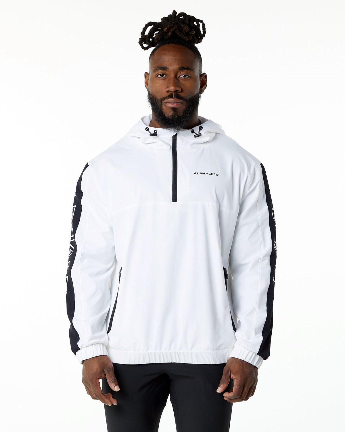 Alphalete Woven Performance Jacket Hvide | UGZFP3891