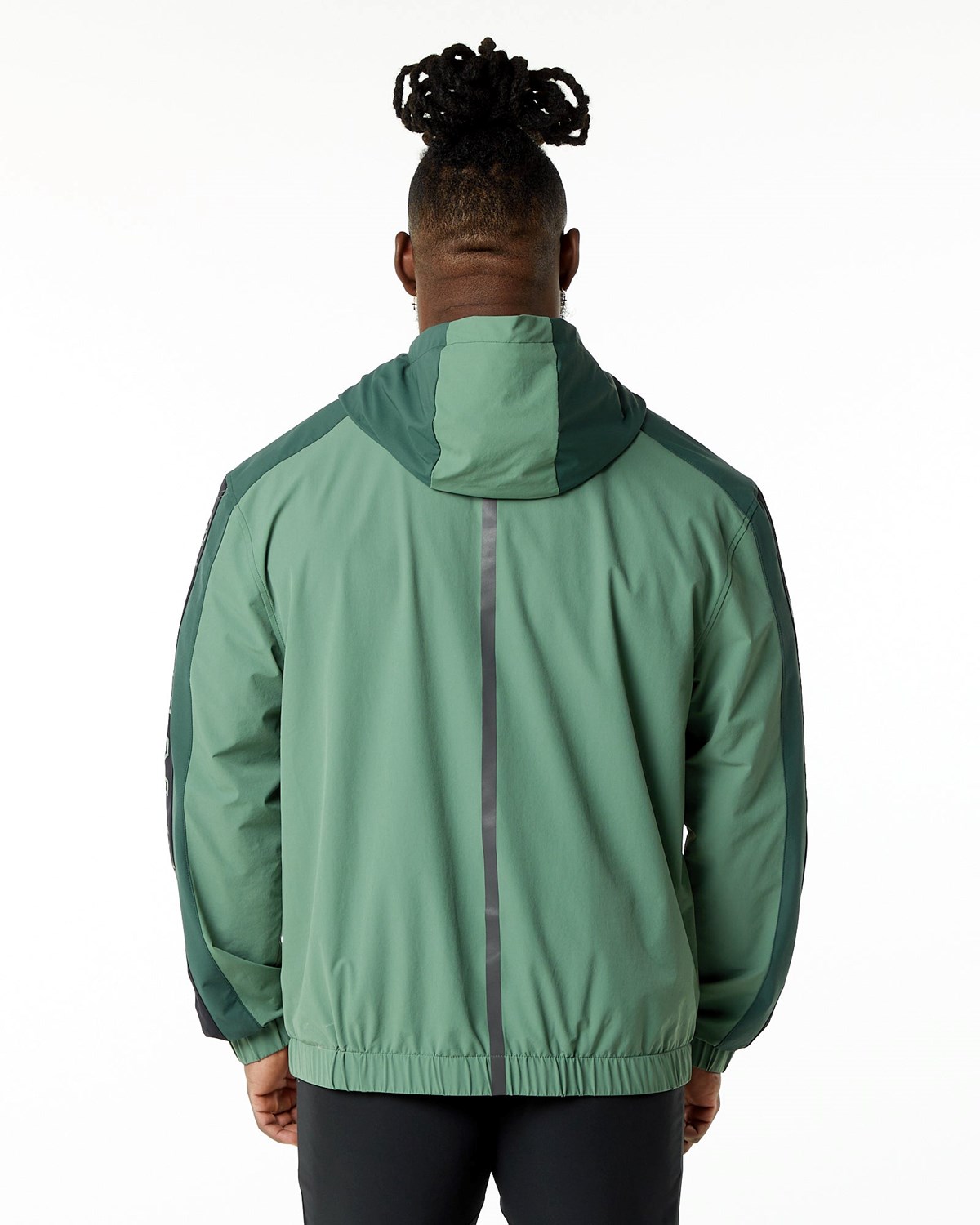 Alphalete Woven Performance Jacket Wild Sage | ISJLO7069