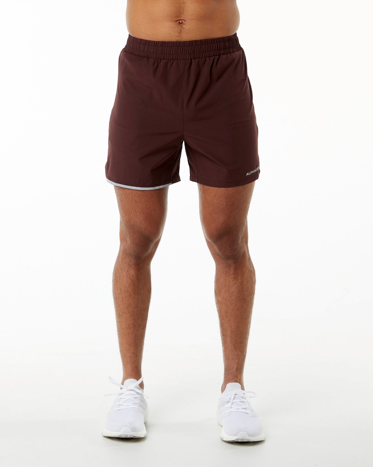 Alphalete Woven Trænings Kort Bordeaux | YMNVC3185