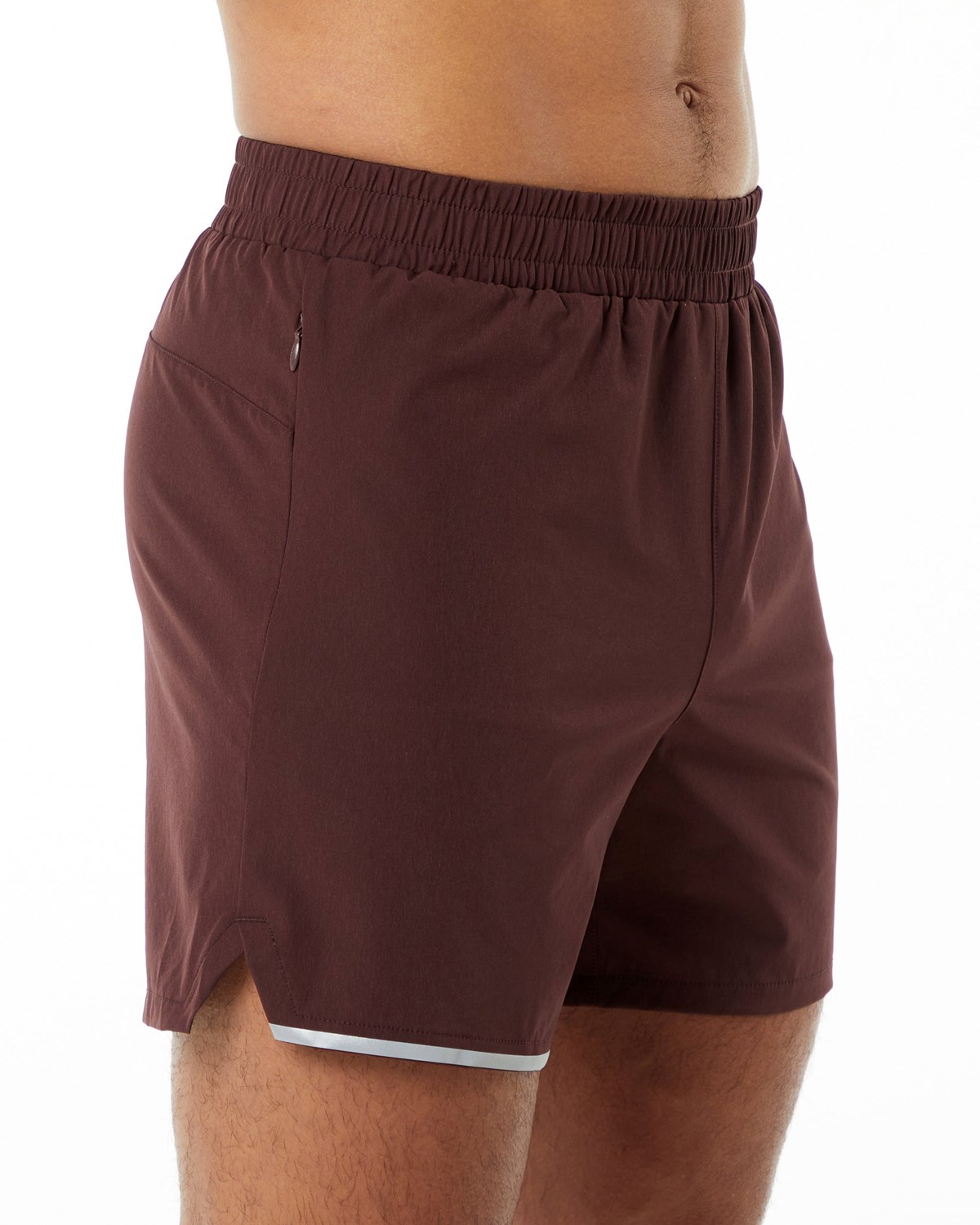 Alphalete Woven Trænings Kort Bordeaux | YMNVC3185